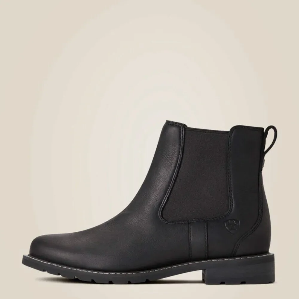 Ariat Women's Wexford Waterproof Chelsea Boot in Black Sz 9.5 B (medium width)